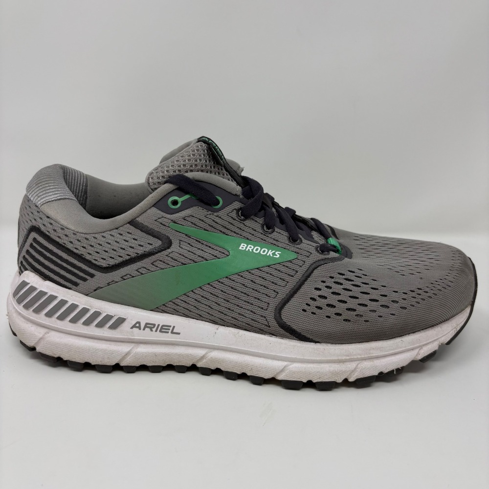 Brooks Ariel 20 Women's Size 8.5 Gray Green Running Shoes (1203151B076)